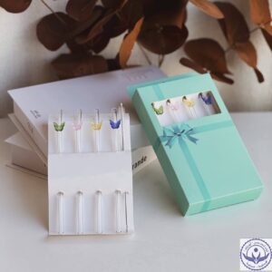 شاليمو زجاج قلوب وفراشه